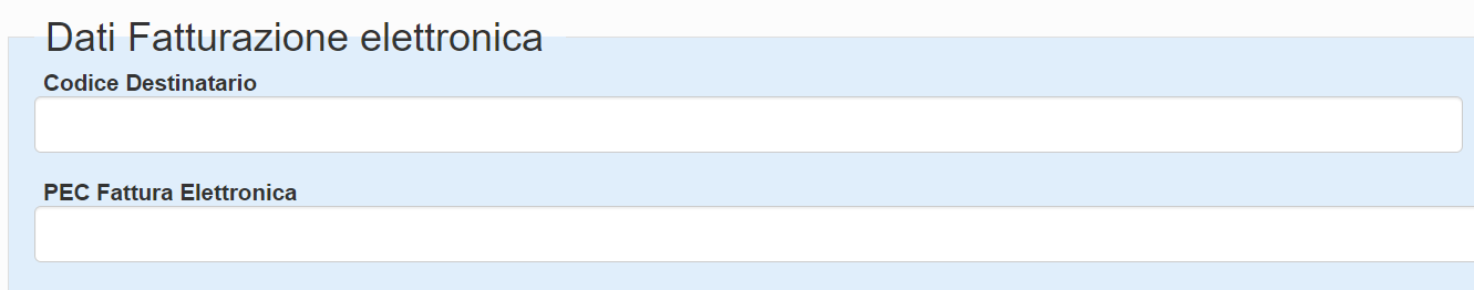 Configurazione azienda Reginvoice