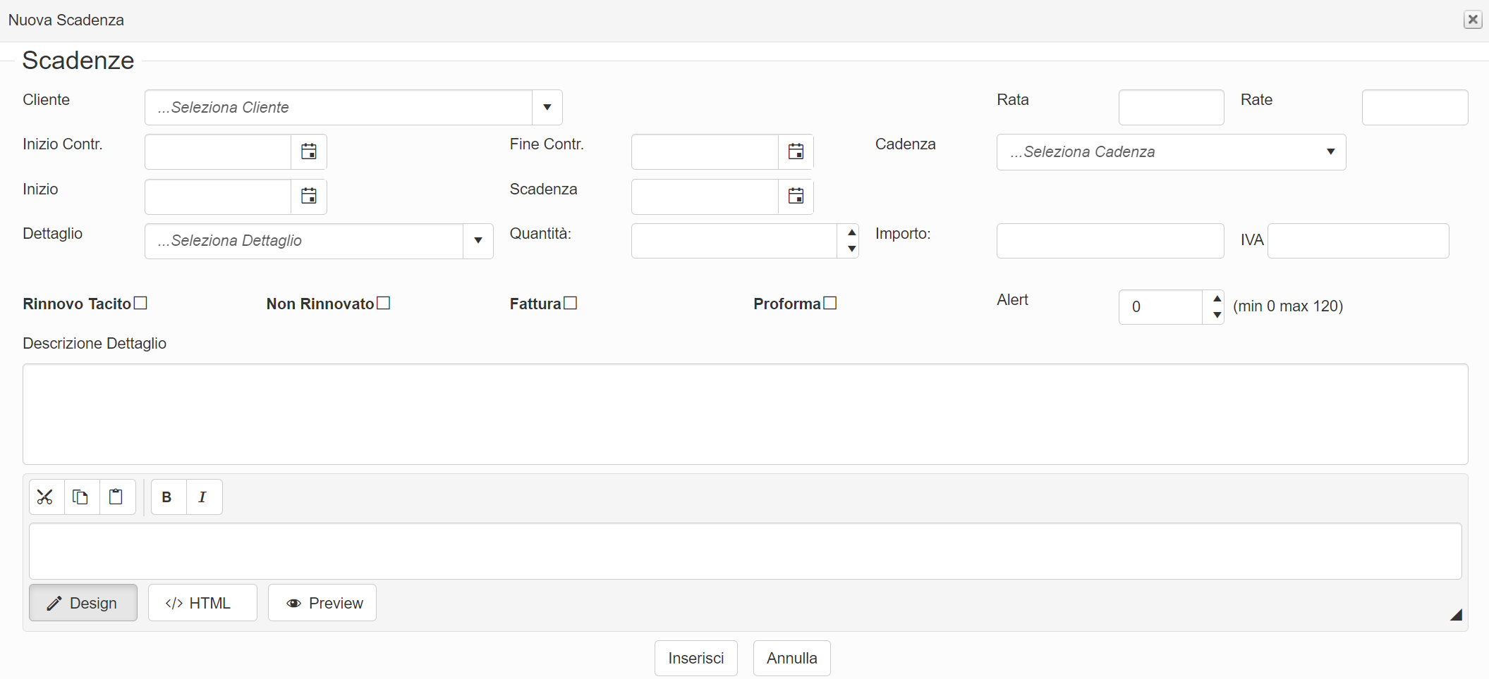 Fatturare le scadenze ricorsive Reginvoice