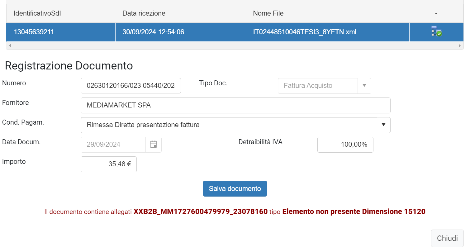 Registra una fattura di acquisto su Reginvoice